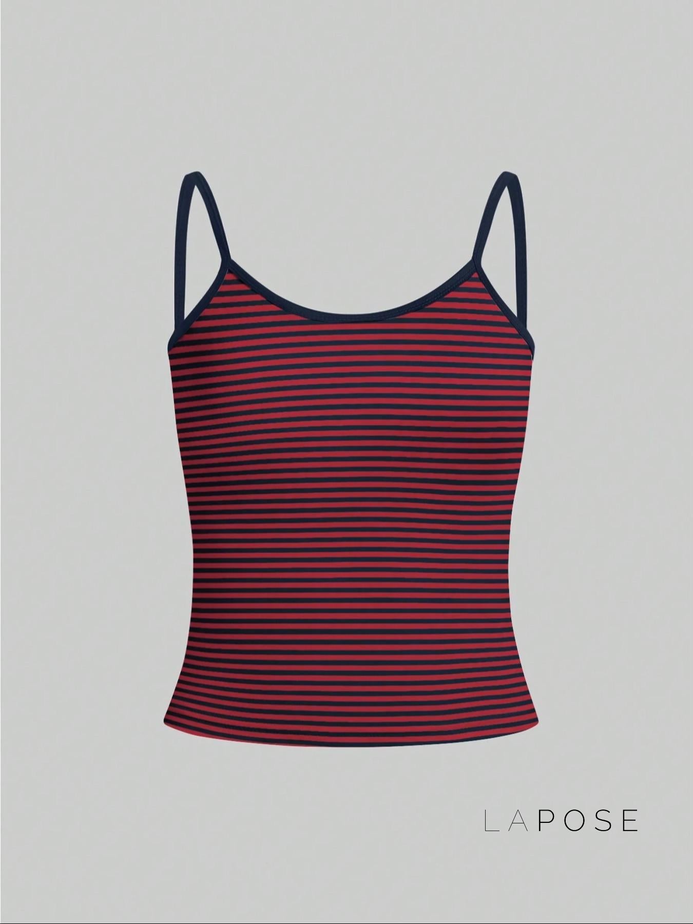 Brystol Striped Camisole Crop Top [H2LT8VI1]