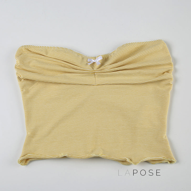 Cadence Striped Lace Crop Top [LR7KS4DS]