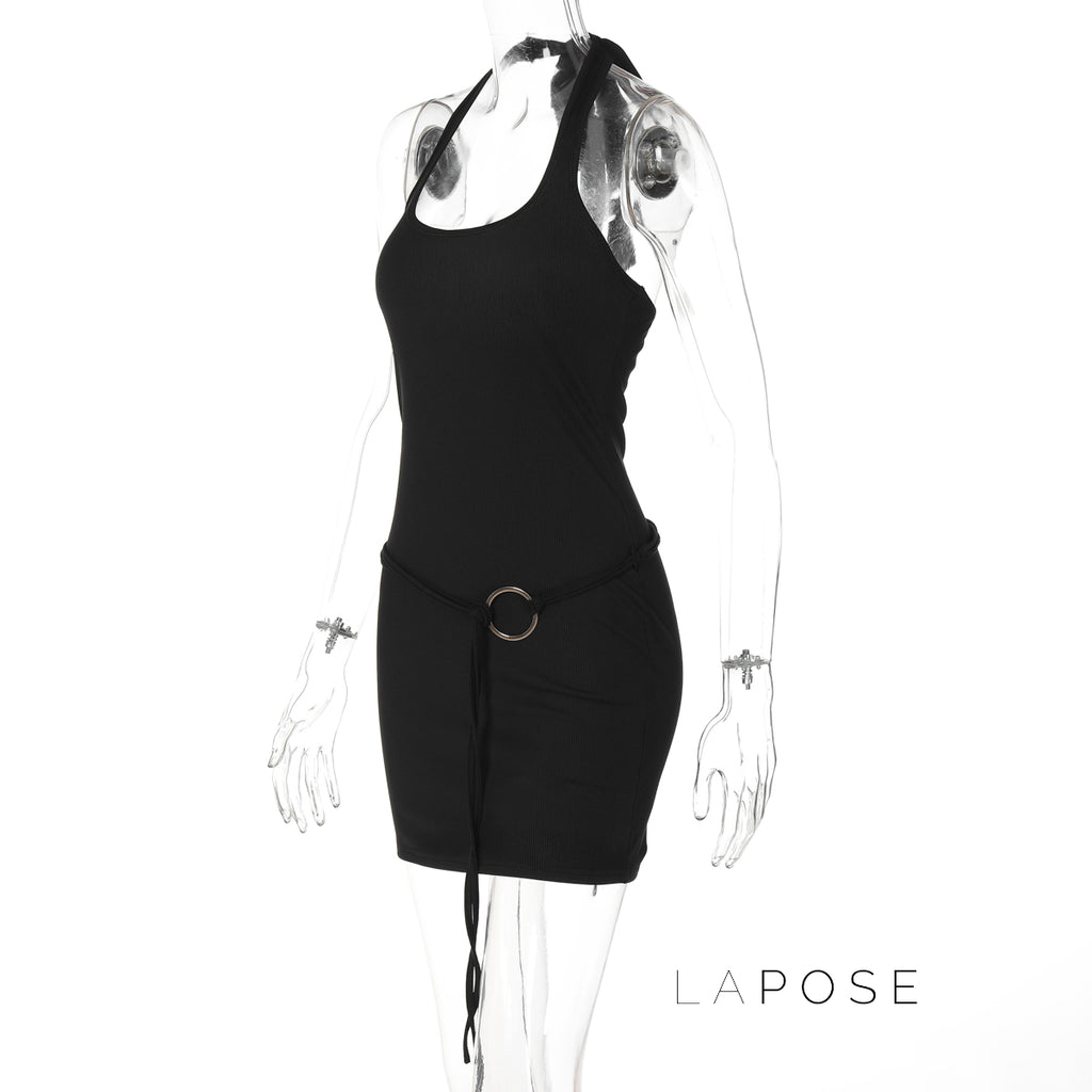 Cali Halter Ring Midi Dress [XA2JYV4R]