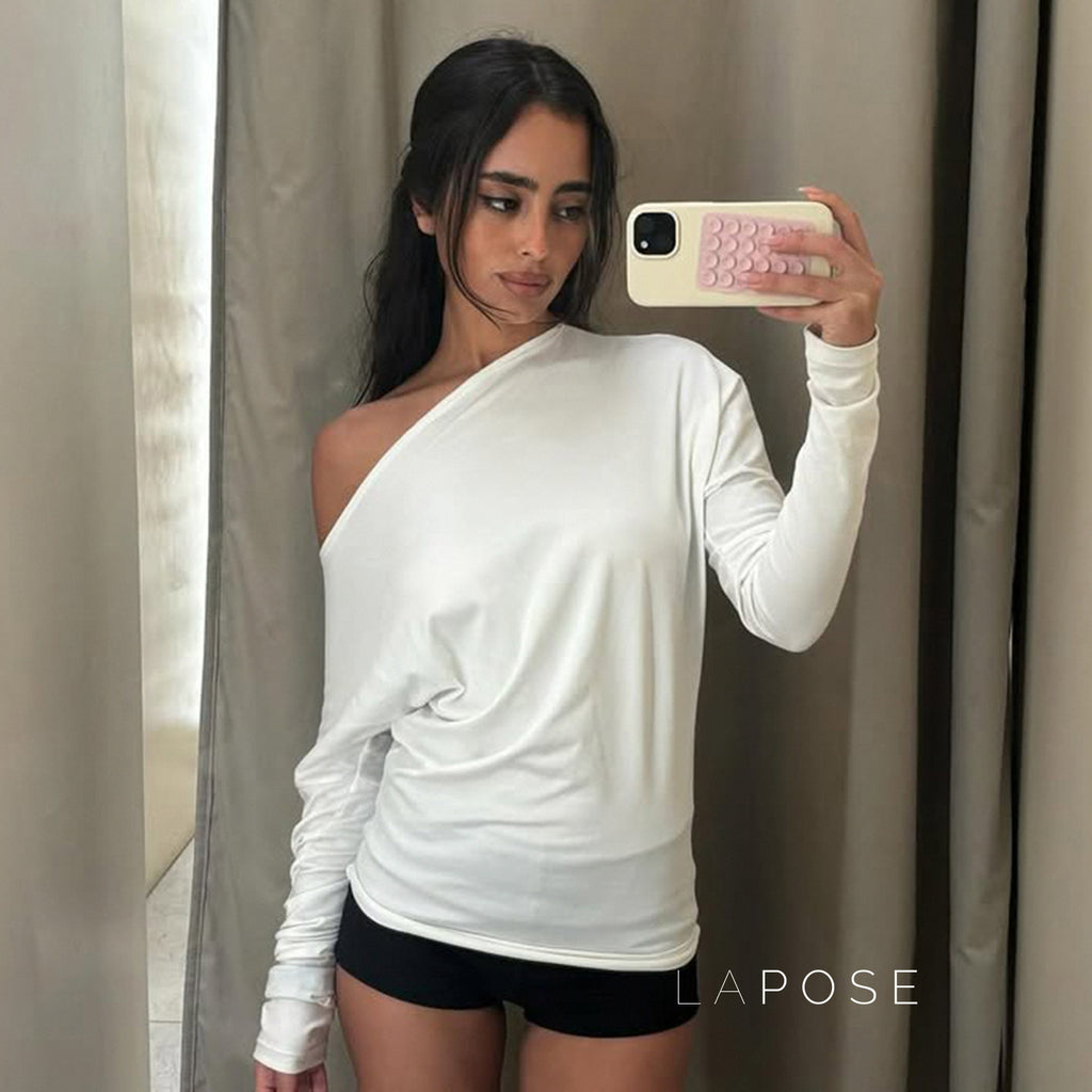 Calista Off Shoulder Knit Top [NT09TT80]