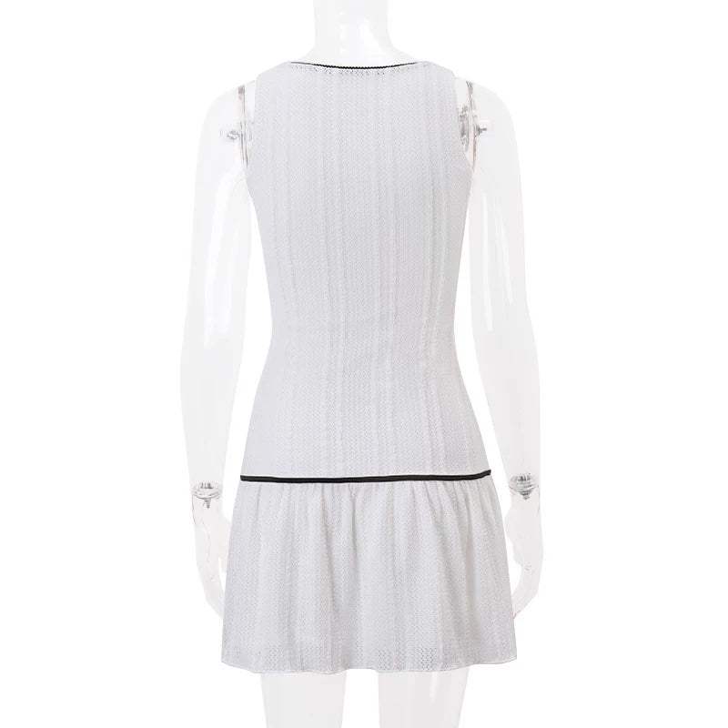 LaPose - Callahan Bow Contrast Mini Dress