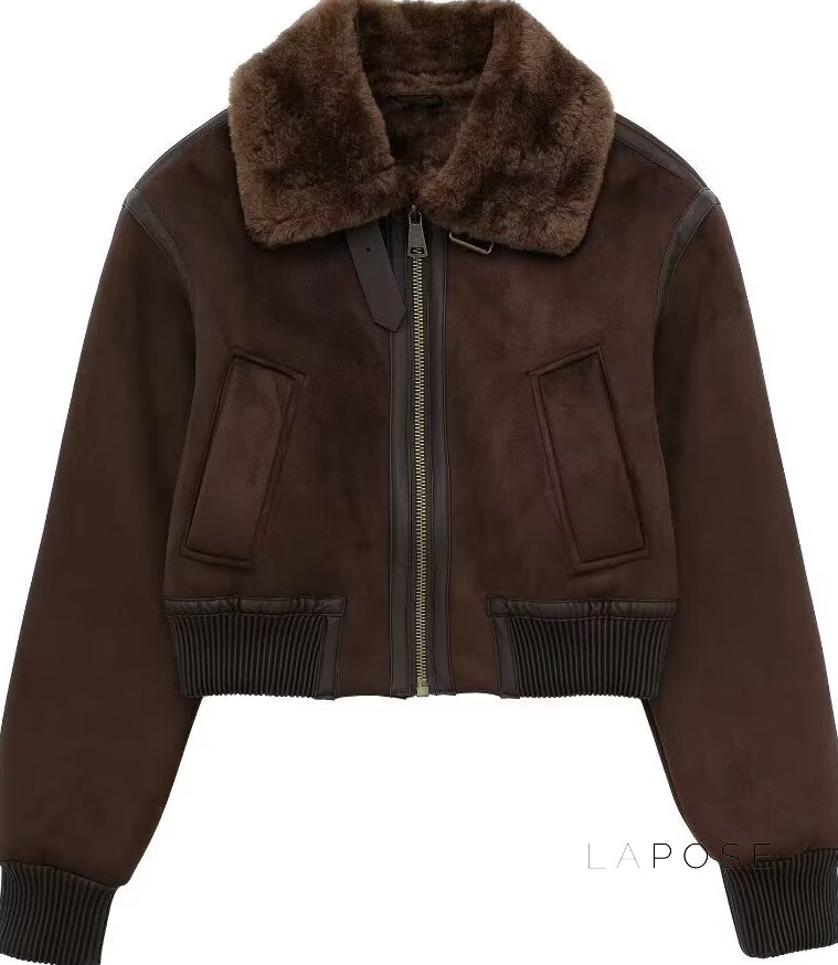 Camelia Quilted Fur Collar Jacket [1OA1P01G]