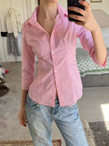 Caraline Polka Dot Polo Top [CJS52XJM]