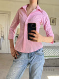 Caraline Polka Dot Polo Top [QS53YNHP]