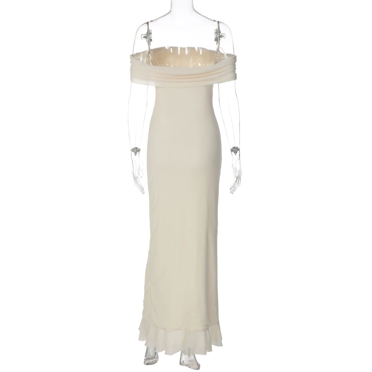 LaPose - Cari Ruffle Slit Maxi Dress