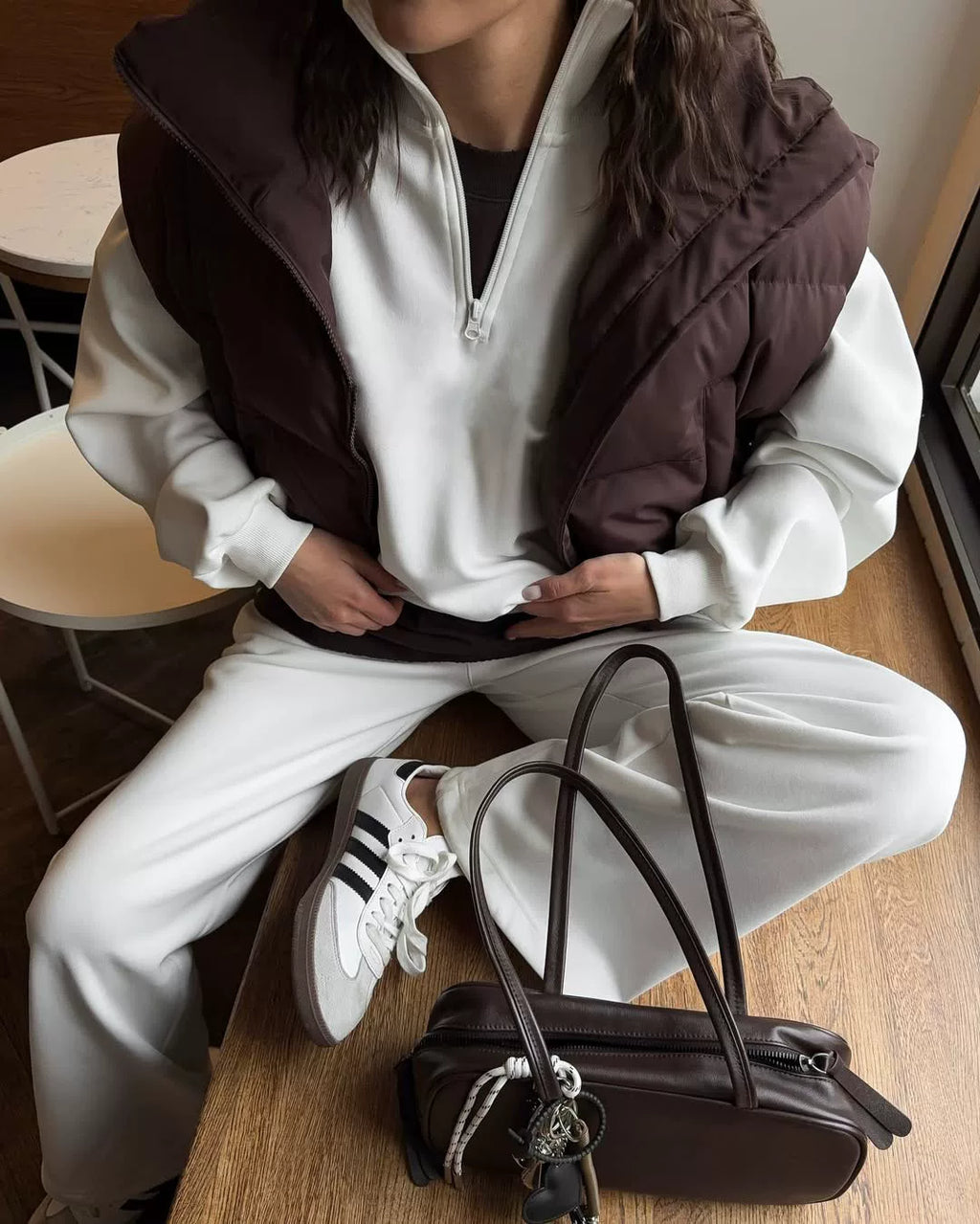 LaPose - Carissa Half-Zip Wide Leg Set
