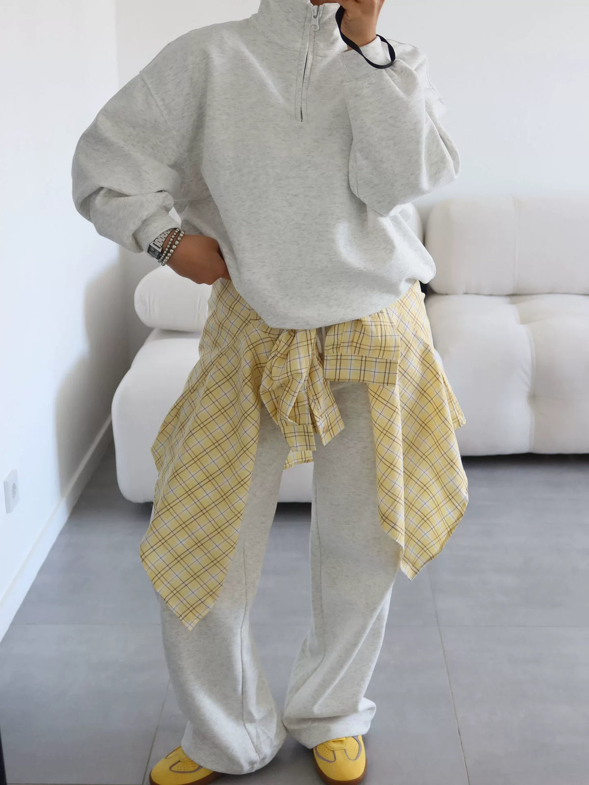 LaPose - Carissa Half-Zip Wide Leg Set