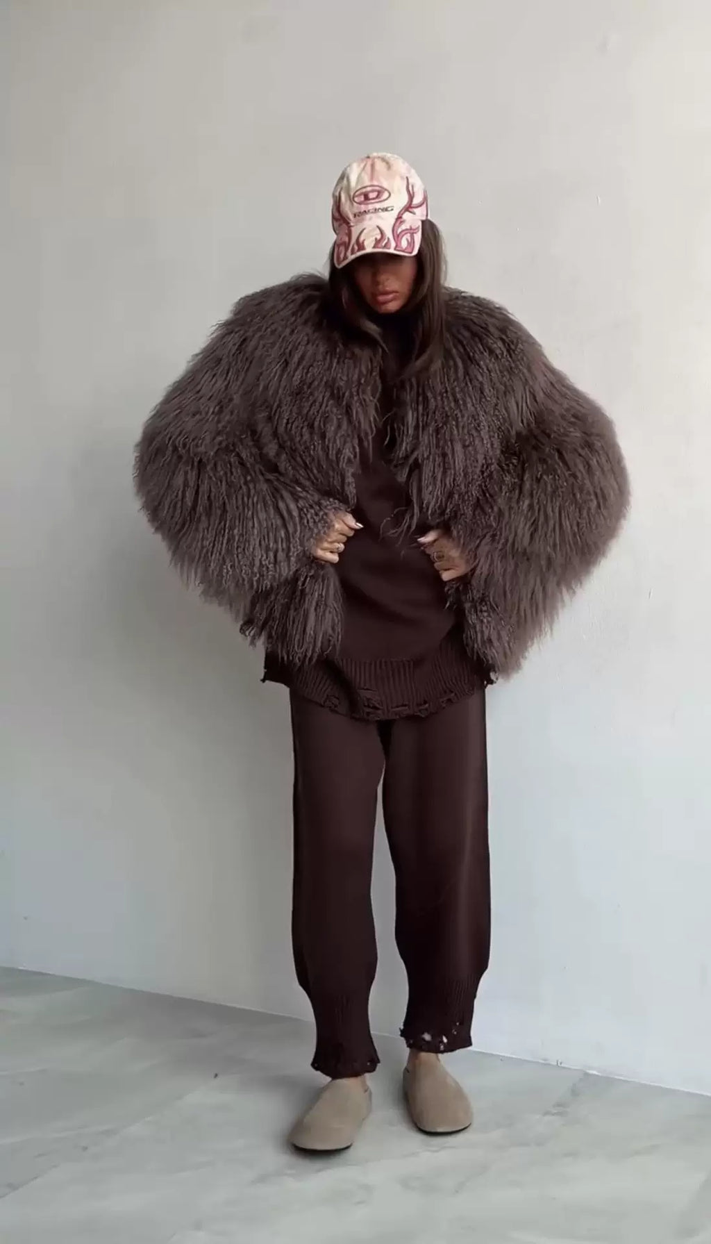 LaPose - Carlotta Shaggy Faux Fur Jacket