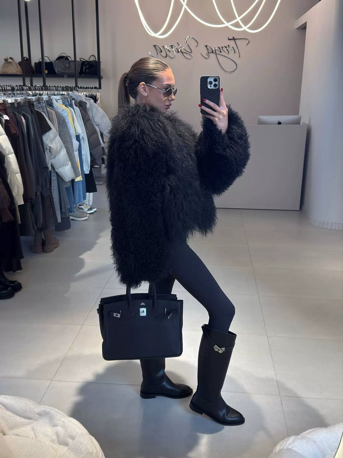 LaPose - Carlotta Shaggy Faux Fur Jacket