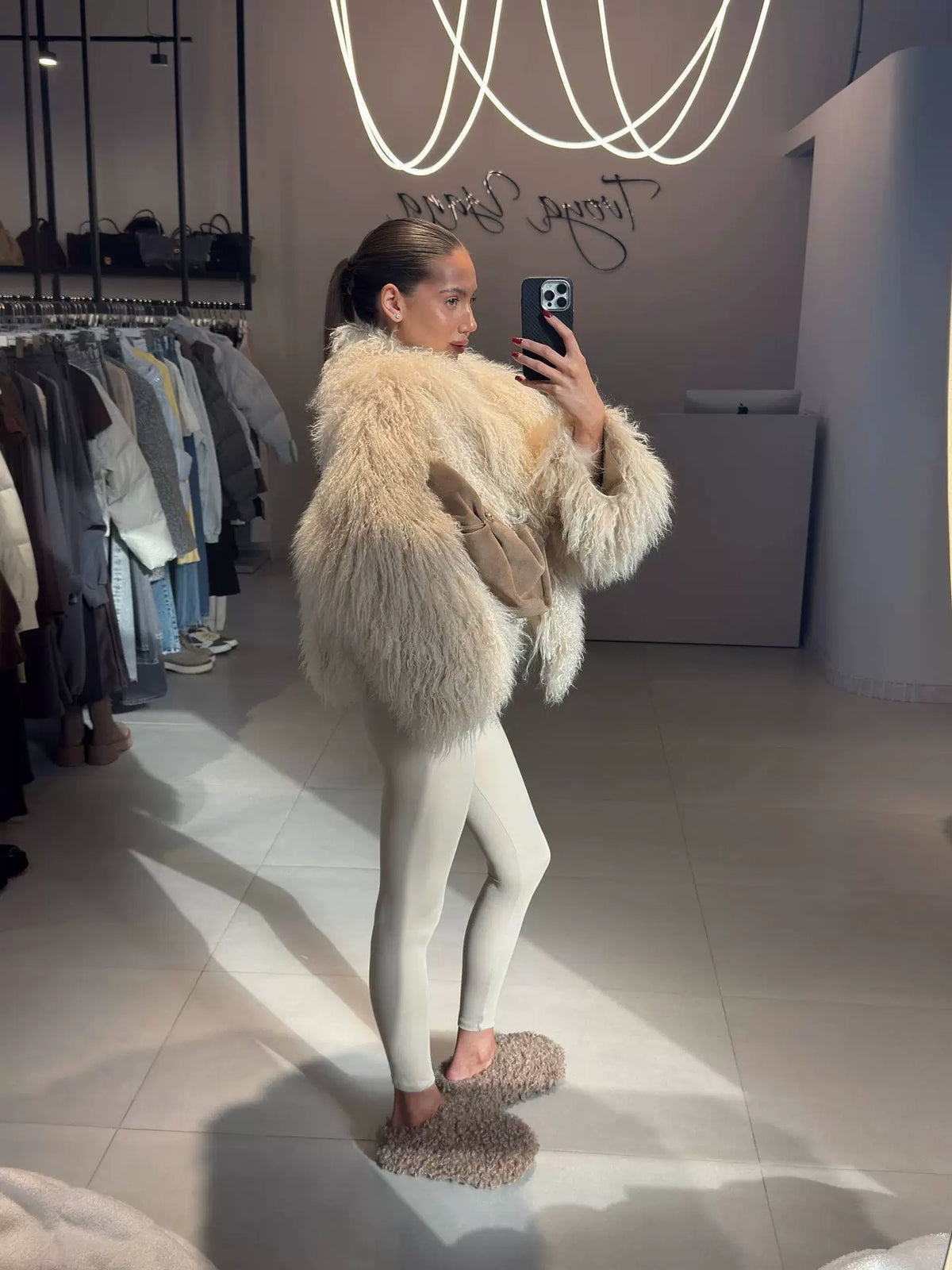 LaPose - Carlotta Shaggy Faux Fur Jacket