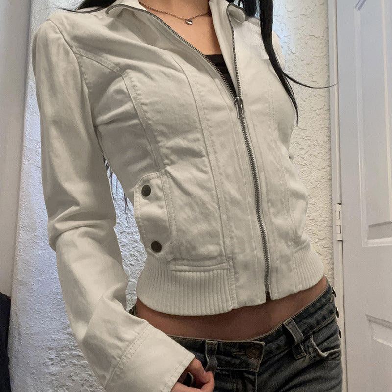 Carlynn Striped Bomber Jacket [0MBRL48U]