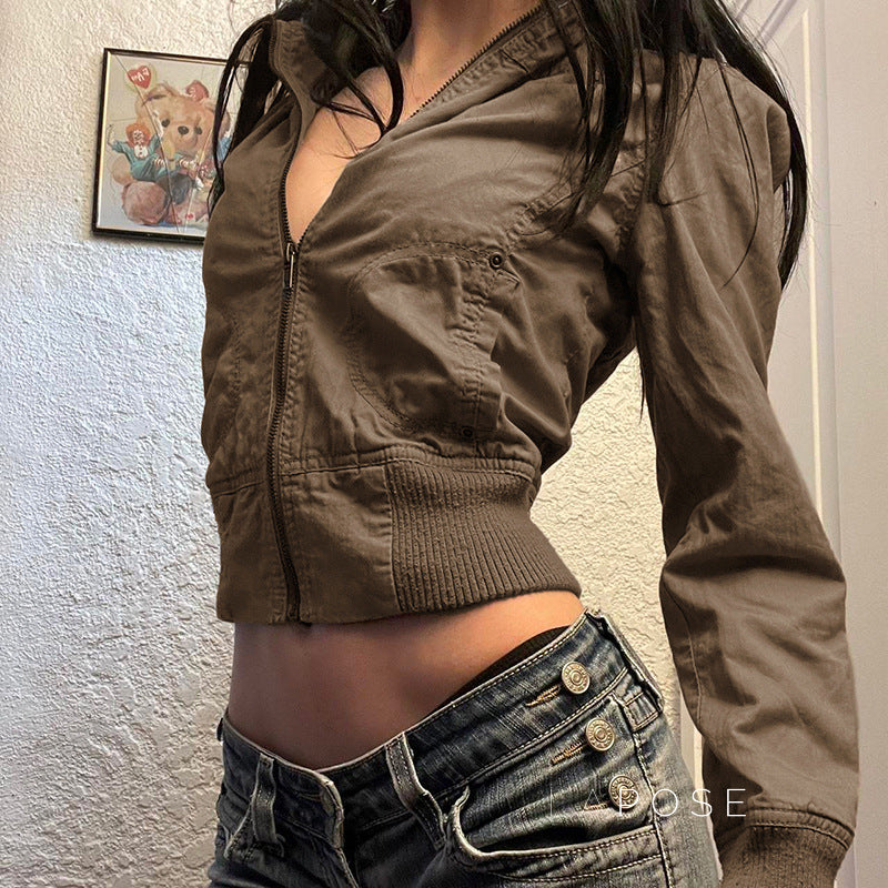 Carlynn Striped Bomber Jacket [YO44C61F]