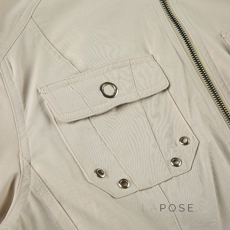 Carlynn Striped Bomber Jacket [ZY3FCA9E]