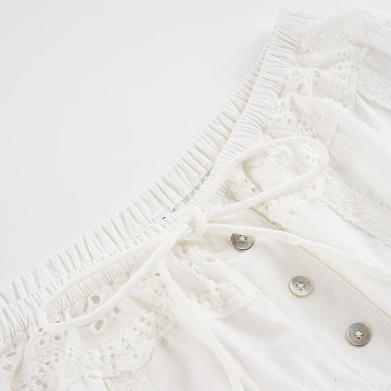 LaPose - Carmen Lace Eyelet Bubble Shorts