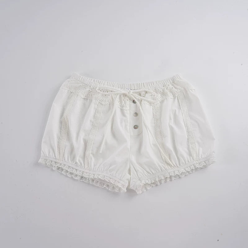 LaPose - Carmen Lace Eyelet Bubble Shorts