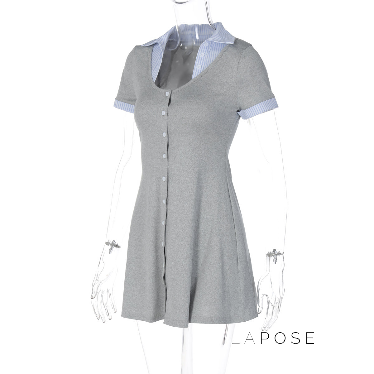 Carmyn Polo Patchwork Mini Dress [3E5LYUWT]