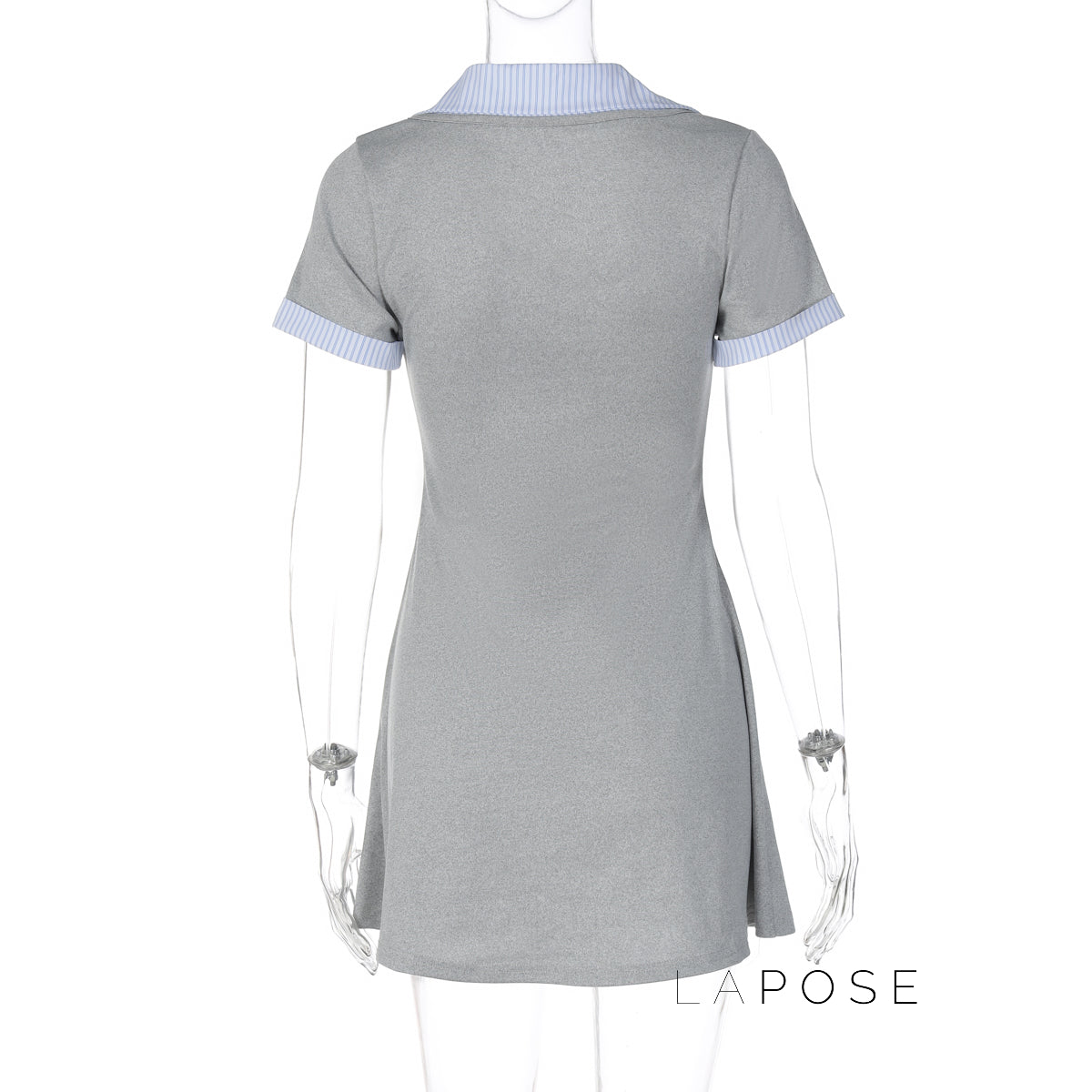 Carmyn Polo Patchwork Mini Dress [SAGVSNGB]