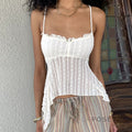 Carson Jacquard Lace Camisole [PQLZL99W]