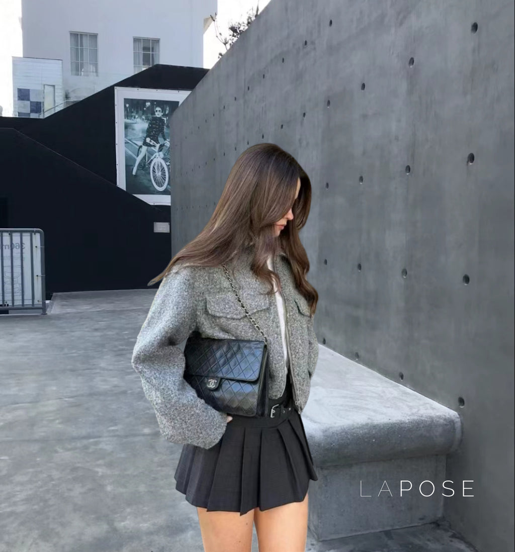 Caterina Cropped Cape Jacket [QD4FVQDN]