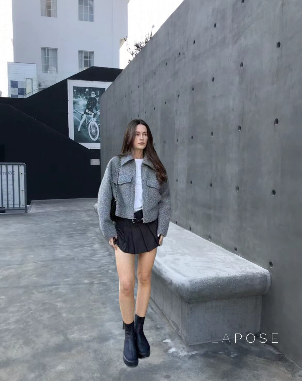 Caterina Cropped Cape Jacket [I9PTEUJB]