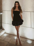 Catherine Velvet Backless Mini Dress [0JRZD0YD]