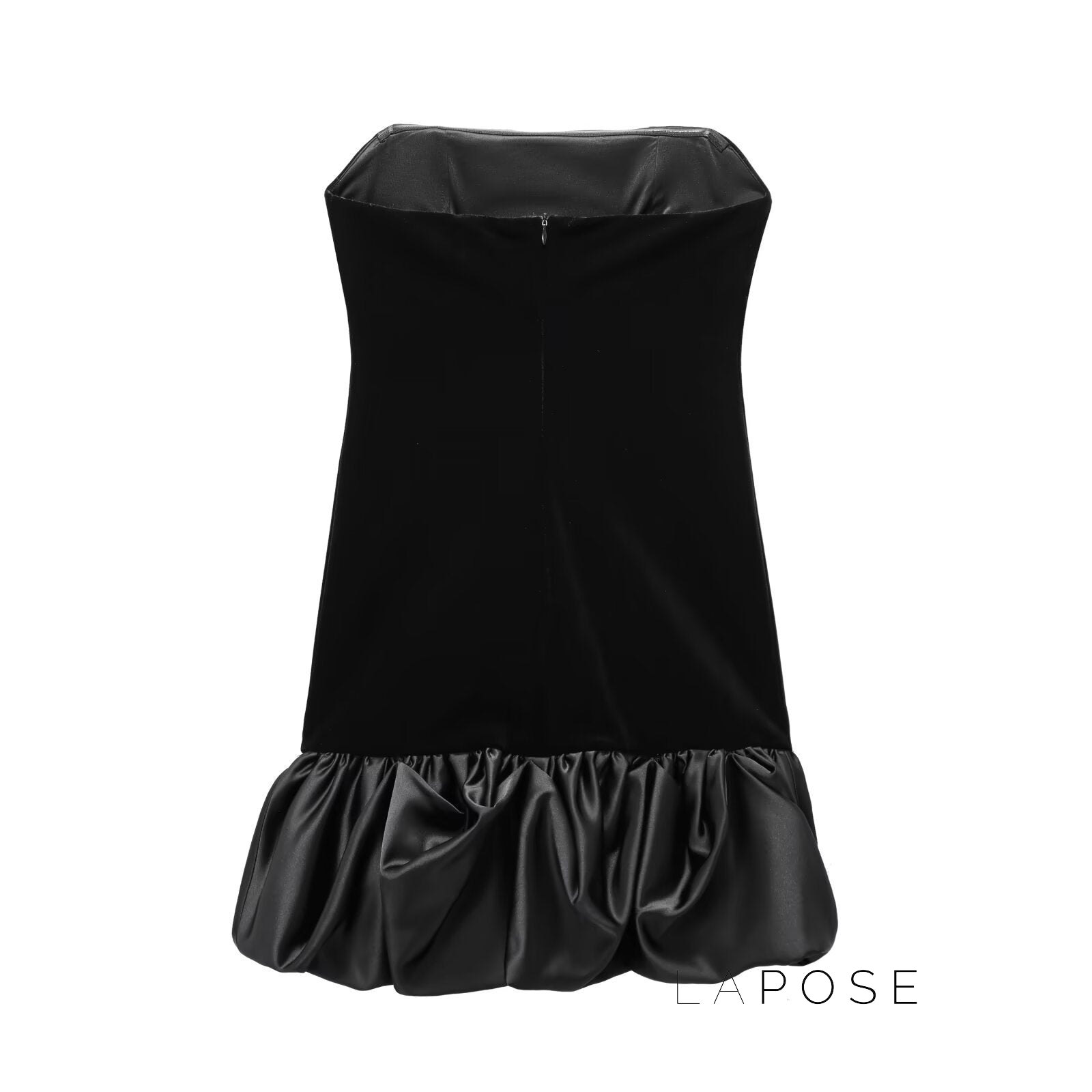 Catherine Velvet Backless Mini Dress [R4M4W89R]