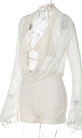 Cattleya Lace Cut-Out Short Set [3EX7WEZA]