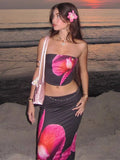 Caylie Floral Maxi Skirt Set