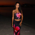 Caylie Floral Maxi Skirt Set
