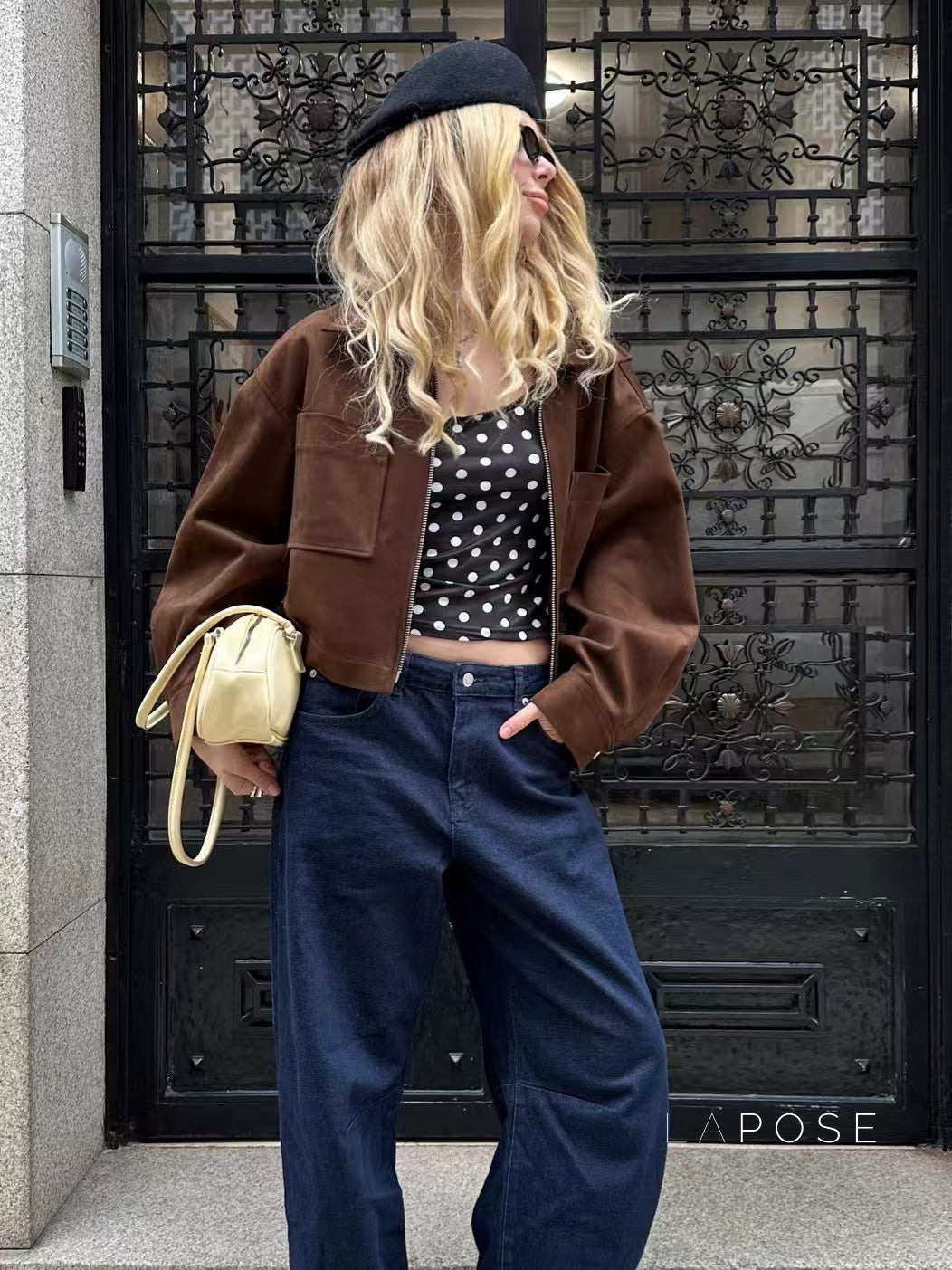 Celestine Cropped Lapel Jacket [V60ORTVU]