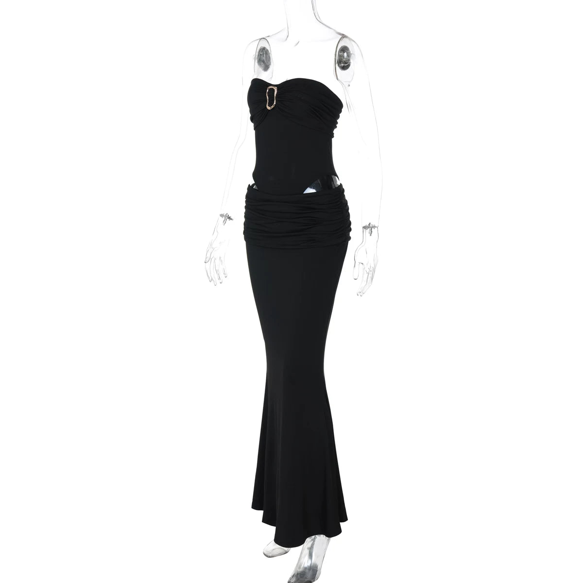 Celia Strapless Bodysuit Maxi Set