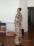 Chantelle Tie-Dye Satin Wide-Leg Pants Set [VGVAWMYR]