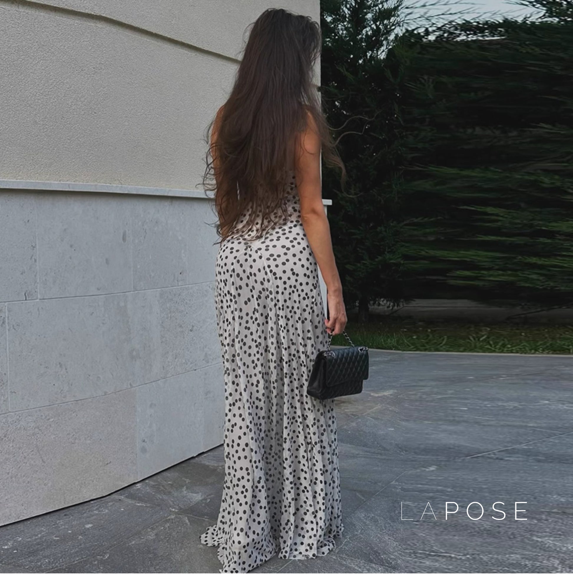 Charissa Polka Dot Maxi Dress [XWEA4JVG]