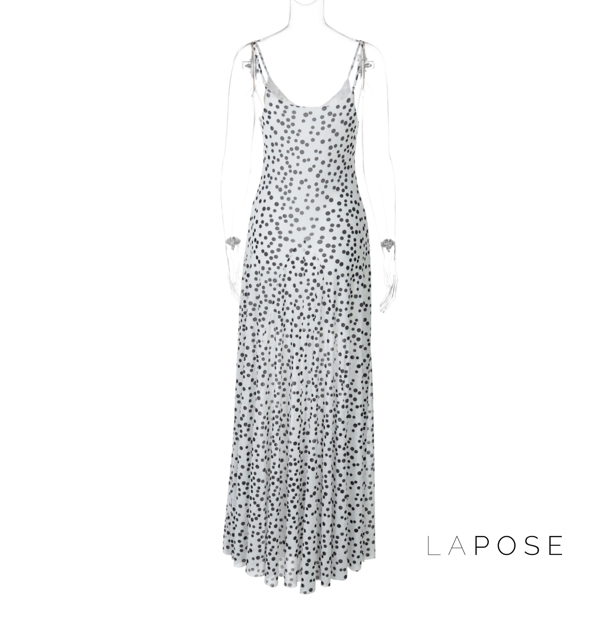 Charissa Polka Dot Maxi Dress [OB5CCTHJ]