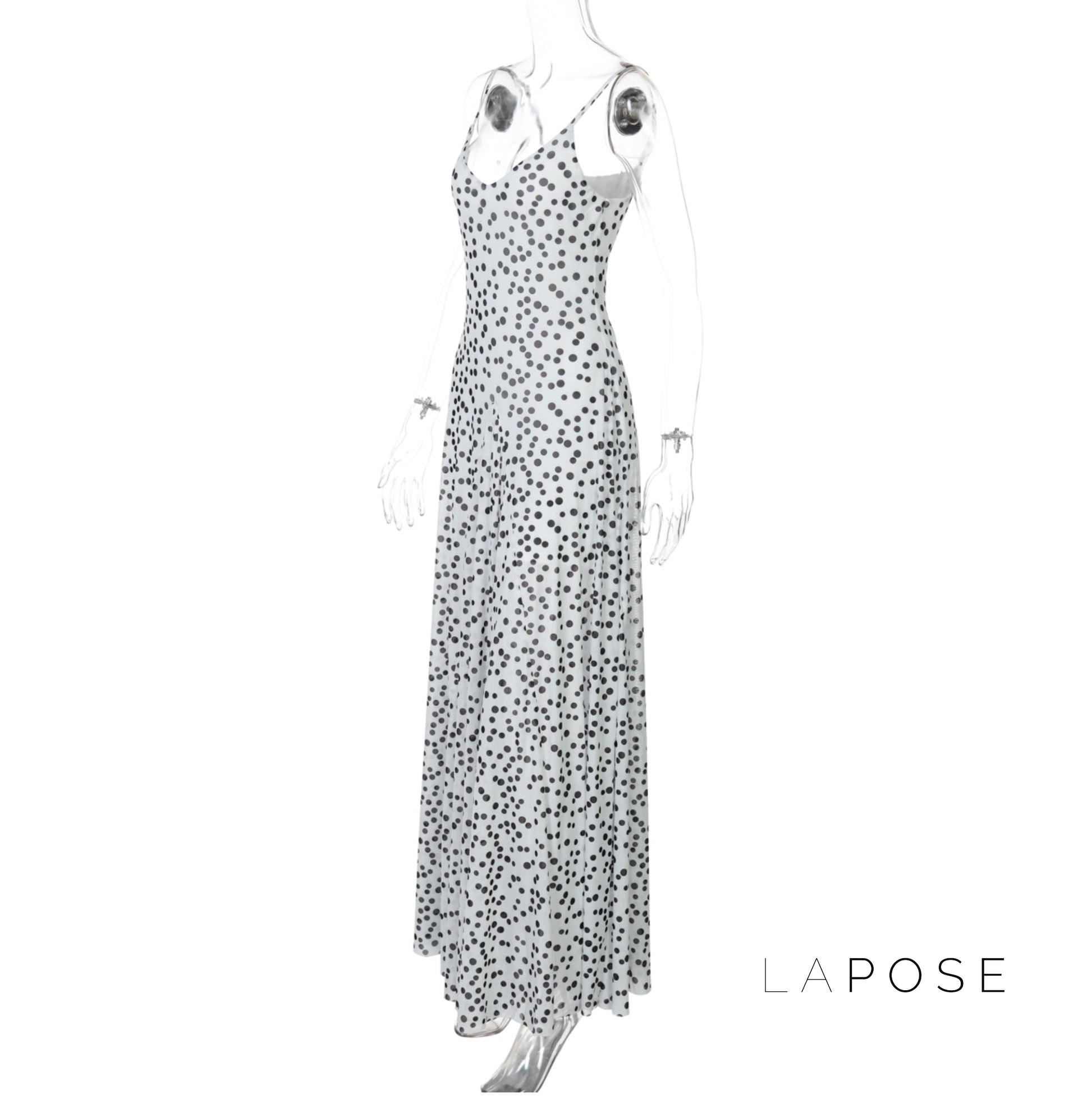 Charissa Polka Dot Maxi Dress [O9SUKSOO]