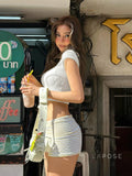 Chasidy Waist-Cinching Crop Top [F1AHI2E6]