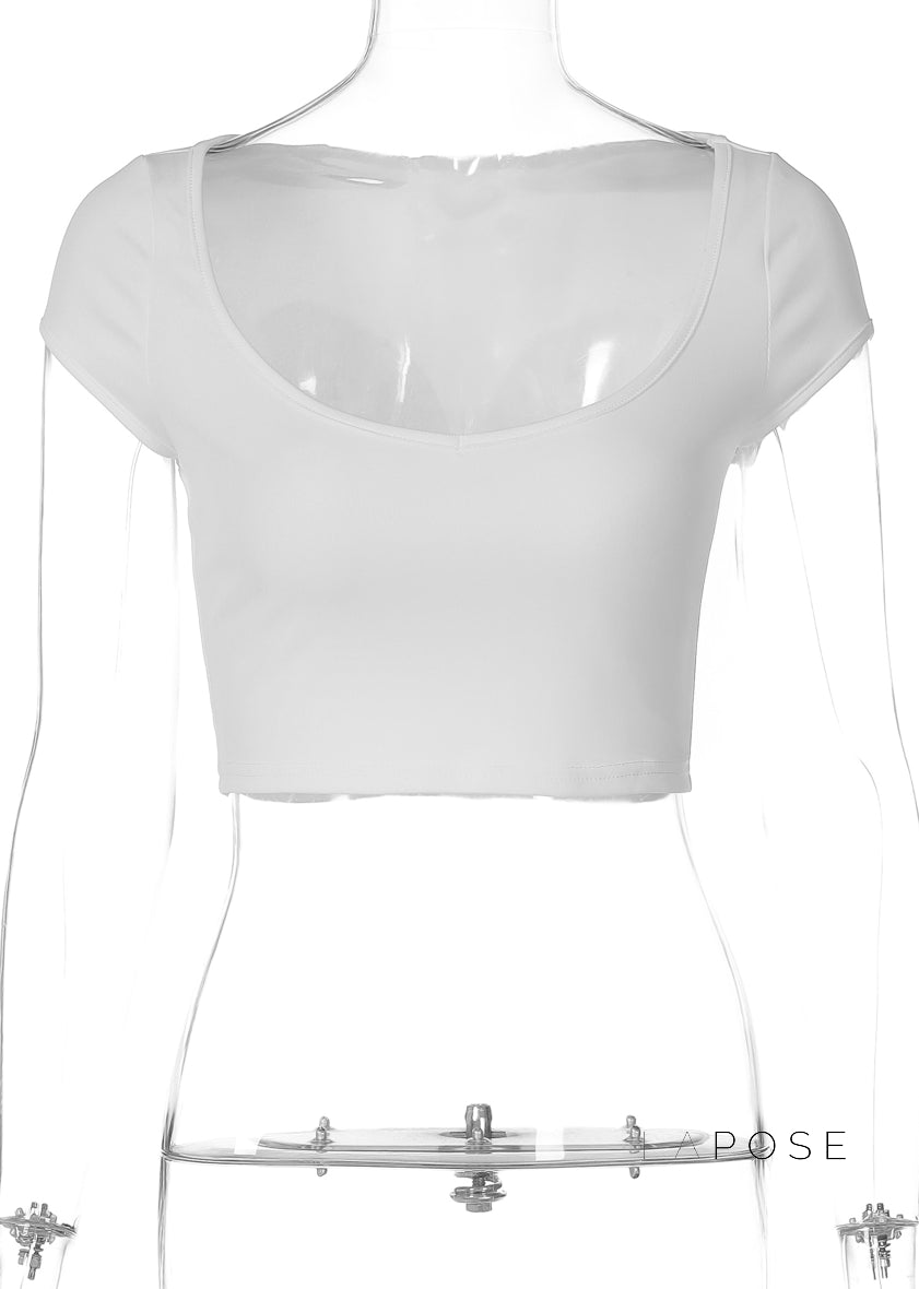 Chasidy Waist-Cinching Crop Top [HZ5DN2BH]