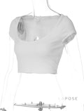 Chasidy Waist-Cinching Crop Top [3QZBTIC6]