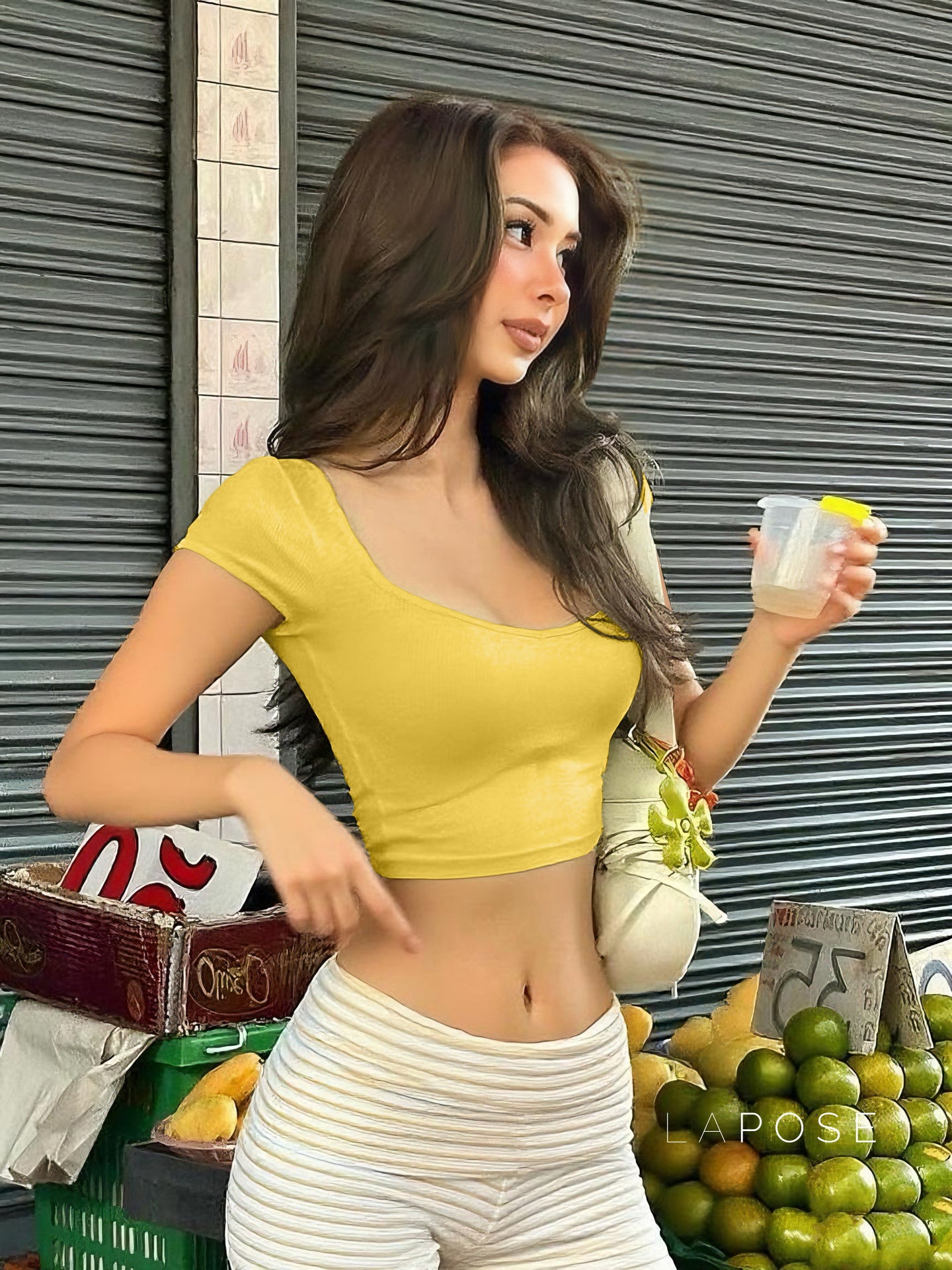 Chasidy Waist-Cinching Crop Top [8RYDCPNC]