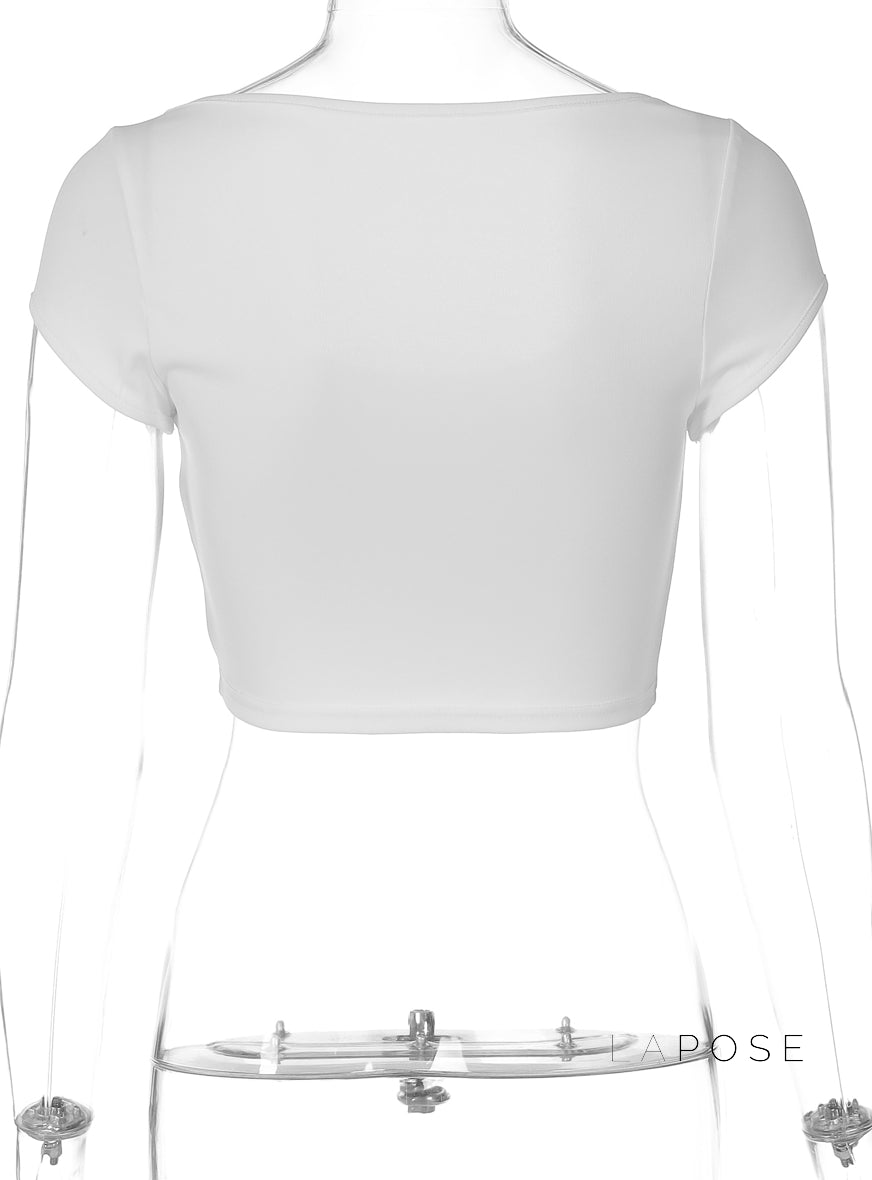 Chasidy Waist-Cinching Crop Top [PNNJ1VYZ]