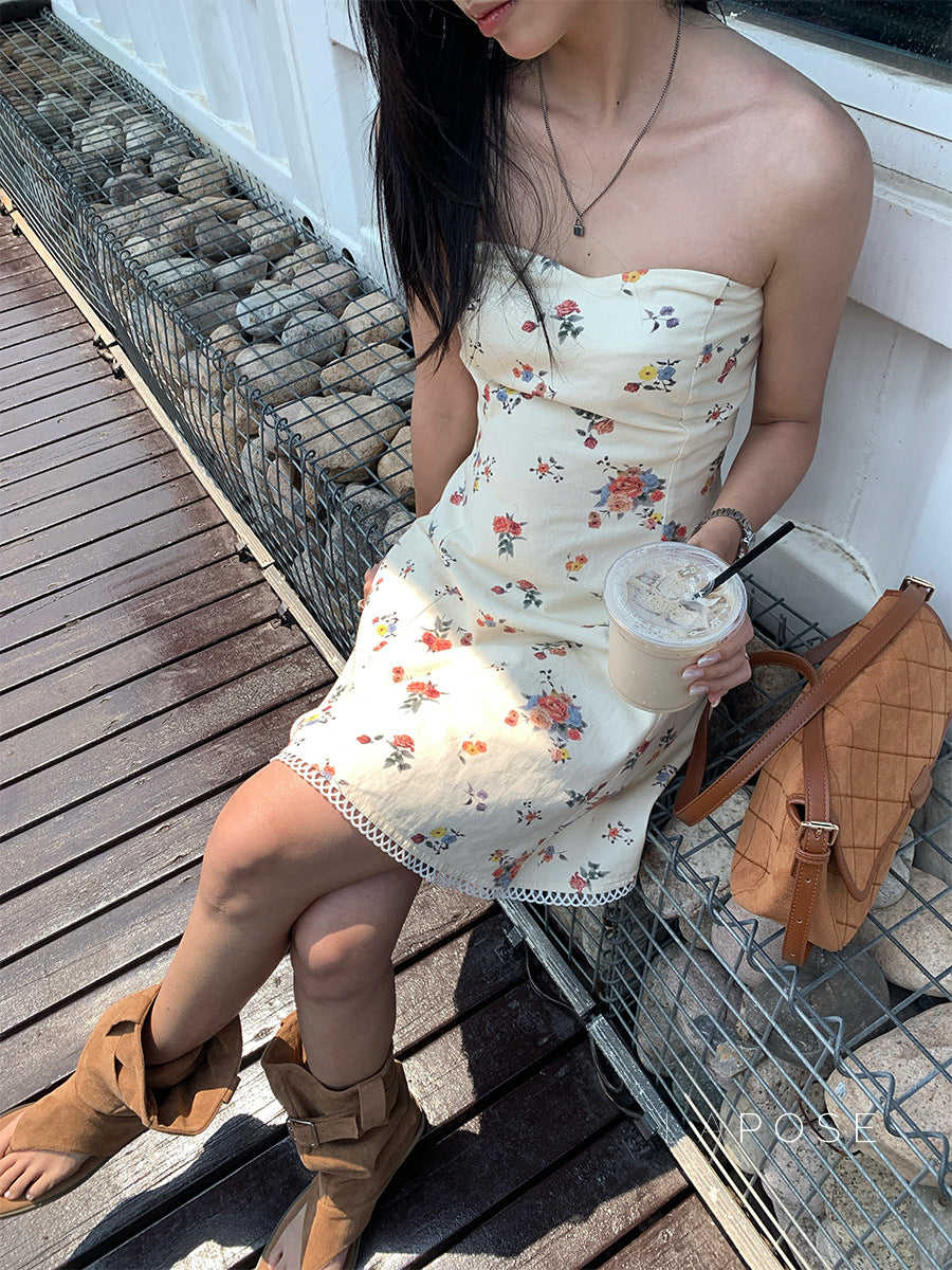 Chaya Strapless Floral Mini Dress [GORDYI89]