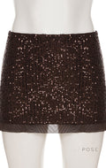 Christine Sequin Halter Skirt Set [ED22WQO3]