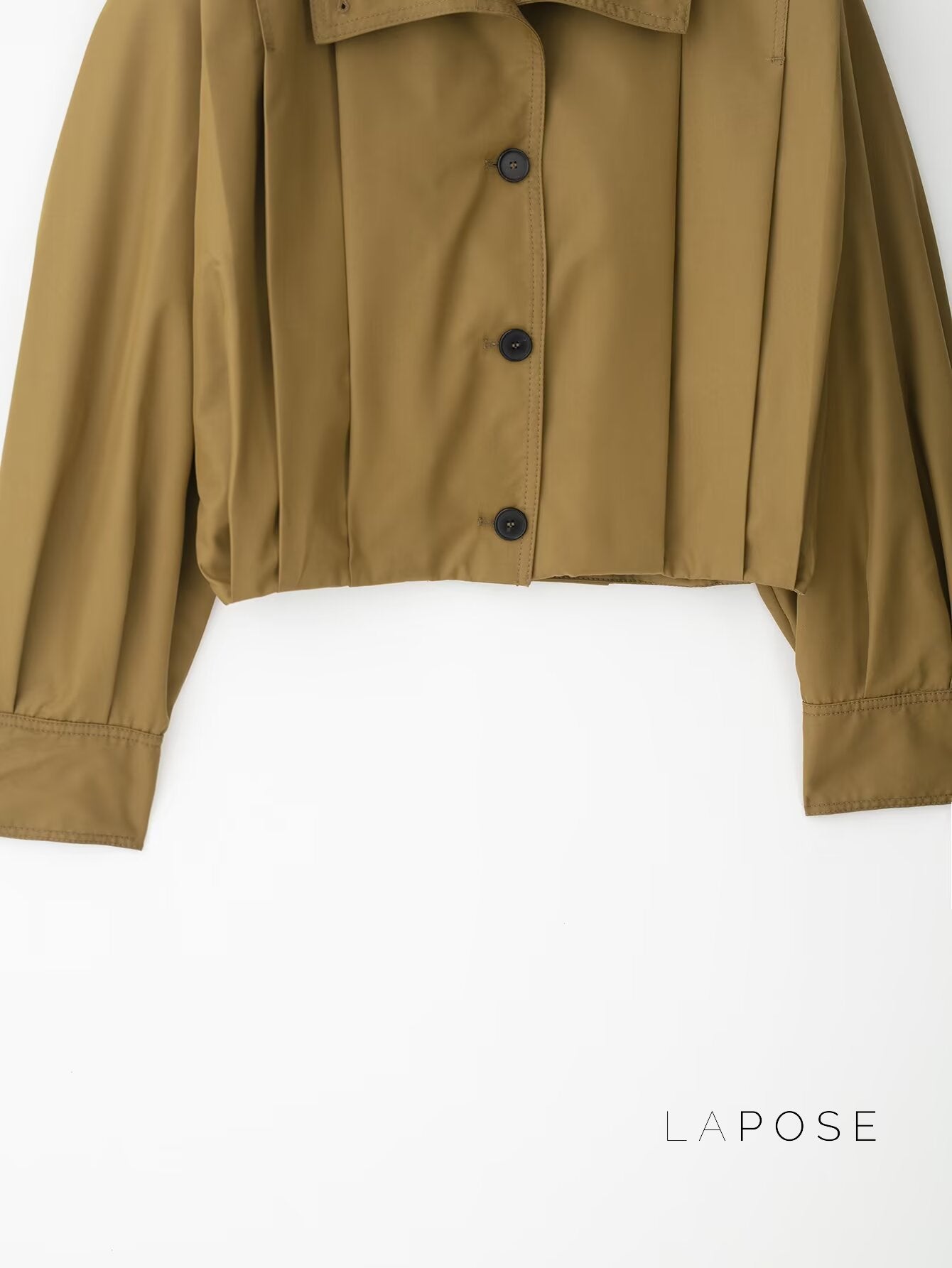 Cierra Pleated Cropped Windbreaker [SBFWR37J]