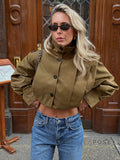 Cierra Pleated Cropped Windbreaker [Q0O21ILT]