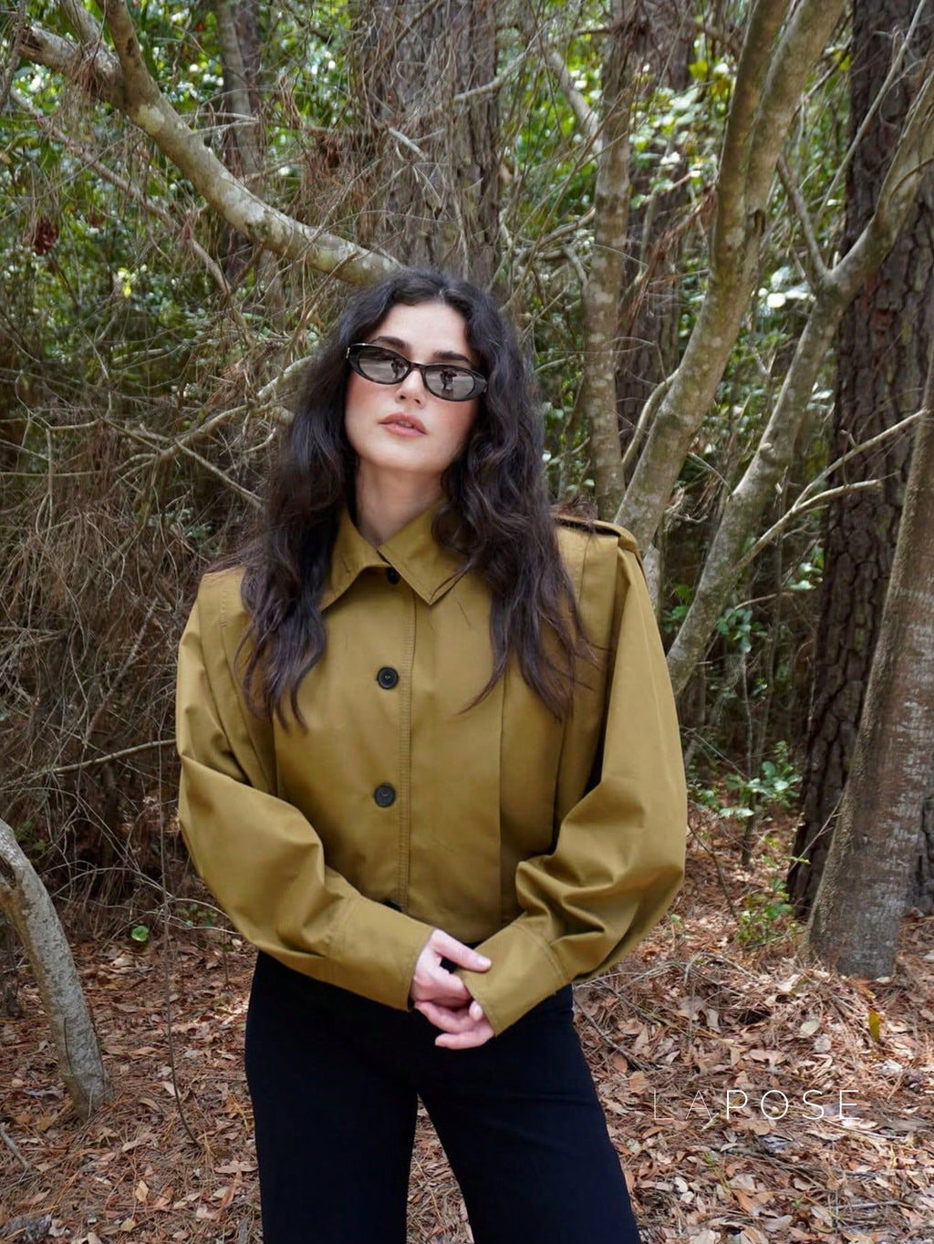 Cierra Pleated Cropped Windbreaker [K4SR6XLY]