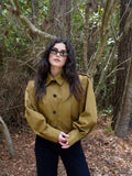 Cierra Pleated Cropped Windbreaker [K4SR6XLY]