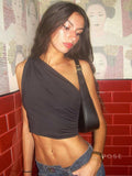 Clarabelle One Shoulder Crop Top [Z920YHU4]