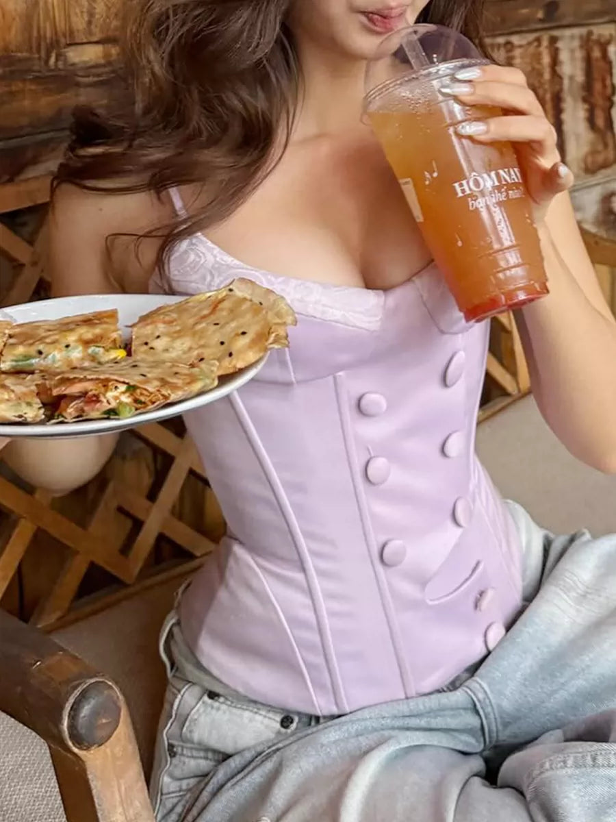 LaPose - Clarity Double Breasted Corset Top