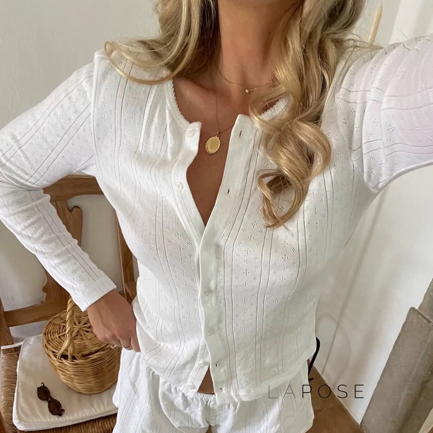 Cloe Jacquard Knit Cardigan [4GVP3M55]