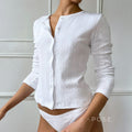 Cloe Jacquard Knit Cardigan [IKFLHEOQ]